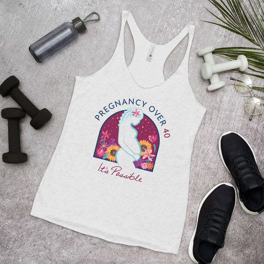 Motivational Tank Top; Pregnancy is possible reminder; Pregnancy Tank Top; Pregnancy journey; Pregnancy Over Forty Is Possible;